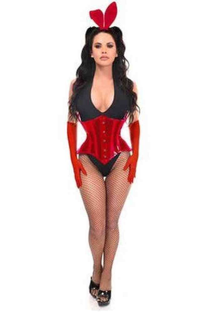 Daisy Corsets Lavish 4 PC Red Festival Bunny Corset Costume