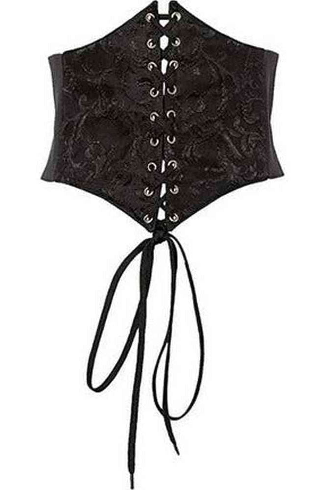 Daisy Corsets Lavish Black Brocade Corset Belt Cincher