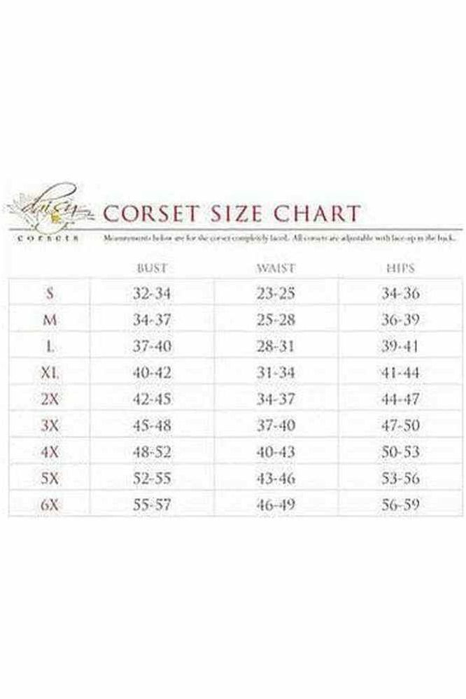 Lavish Dark Grey Lace Overbust Corset w/Zipper - Daisy Corsets