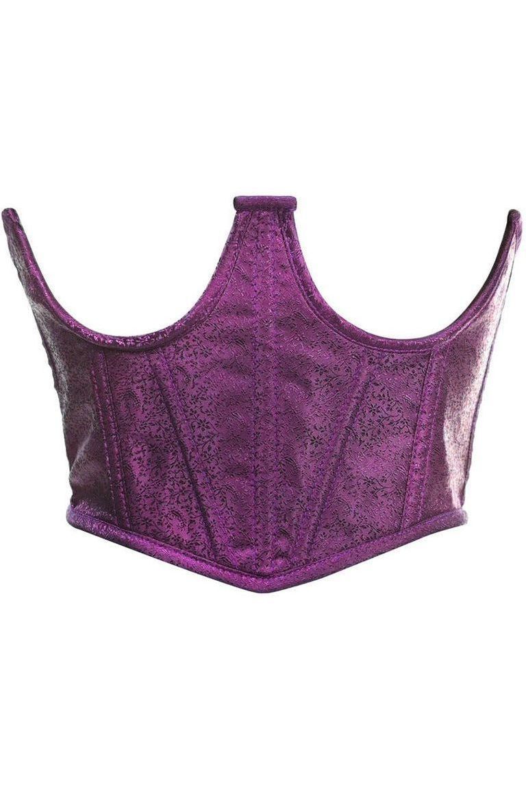 Daisy Corsets Lavish Plum Brocade Open Cup Waist Cincher