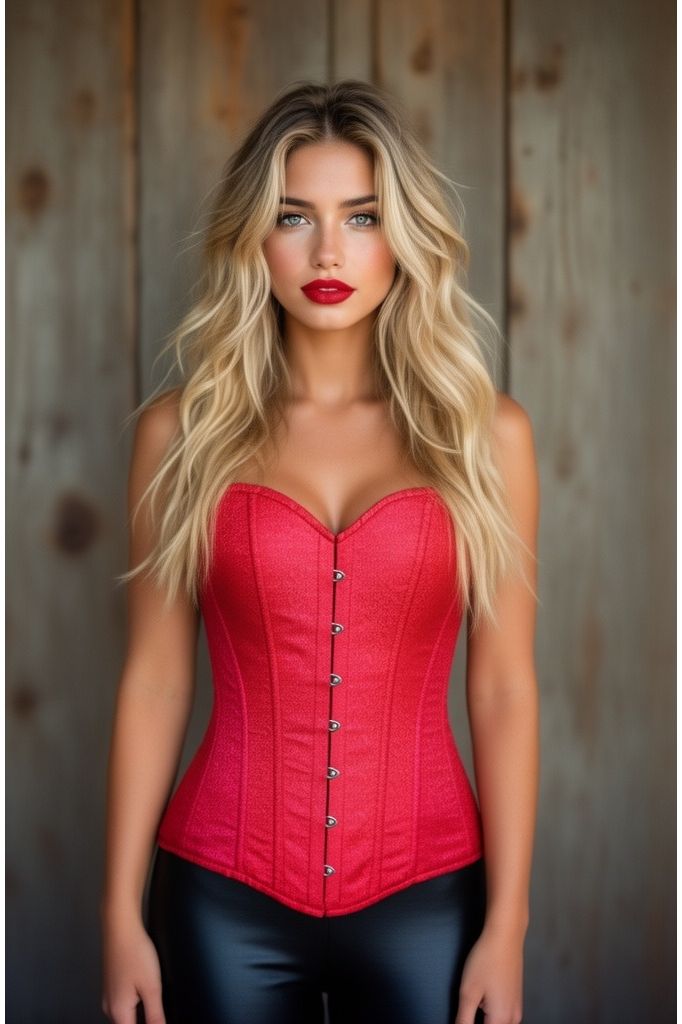 Daisy Corsets Lavish Red Brocade Corset