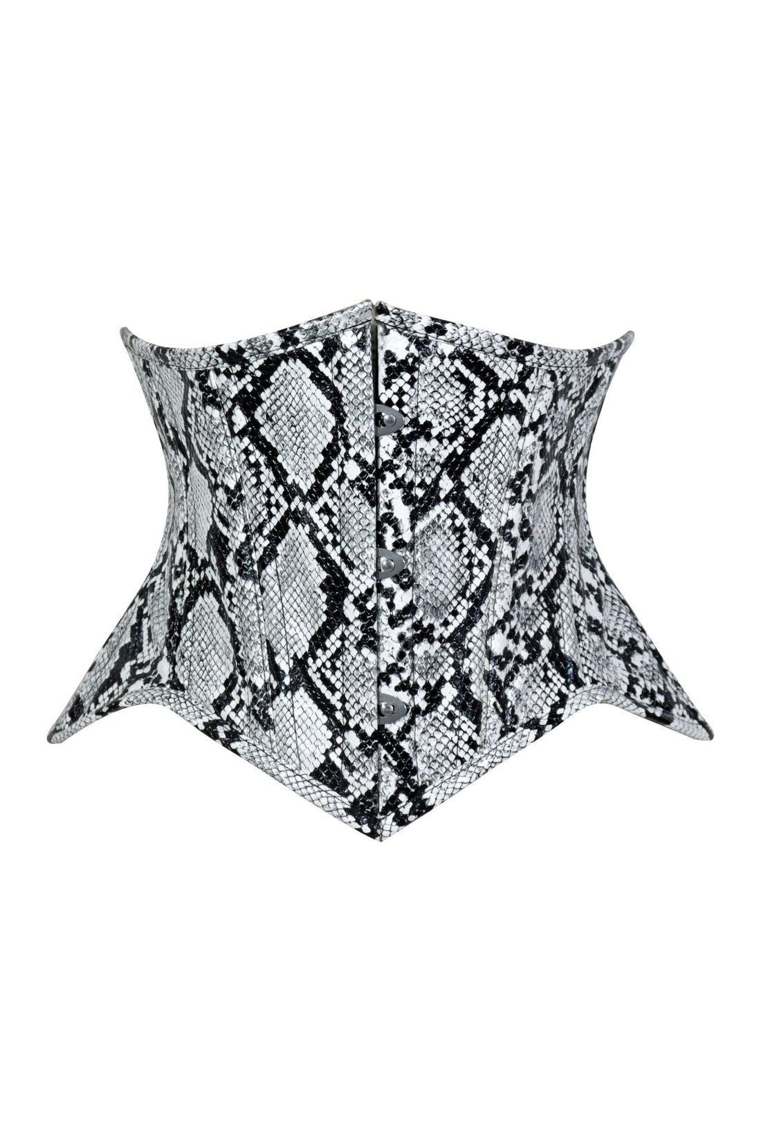 Daisy Corsets Lavish Snake Skin Print Mini Cincher Underbust Corset Waist Cincher Busk Closure