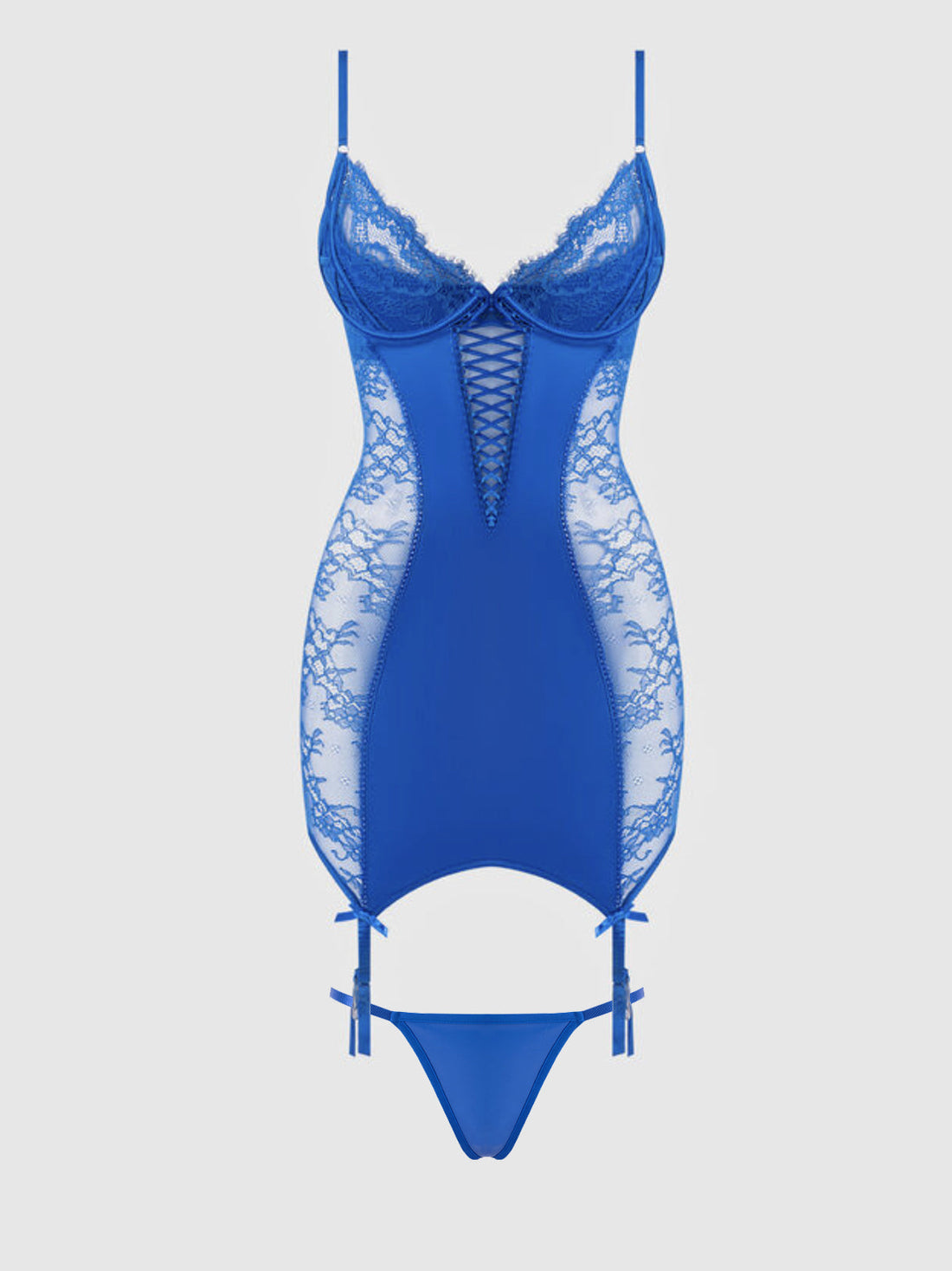 Madeline Chemise Set Cobalt Blue