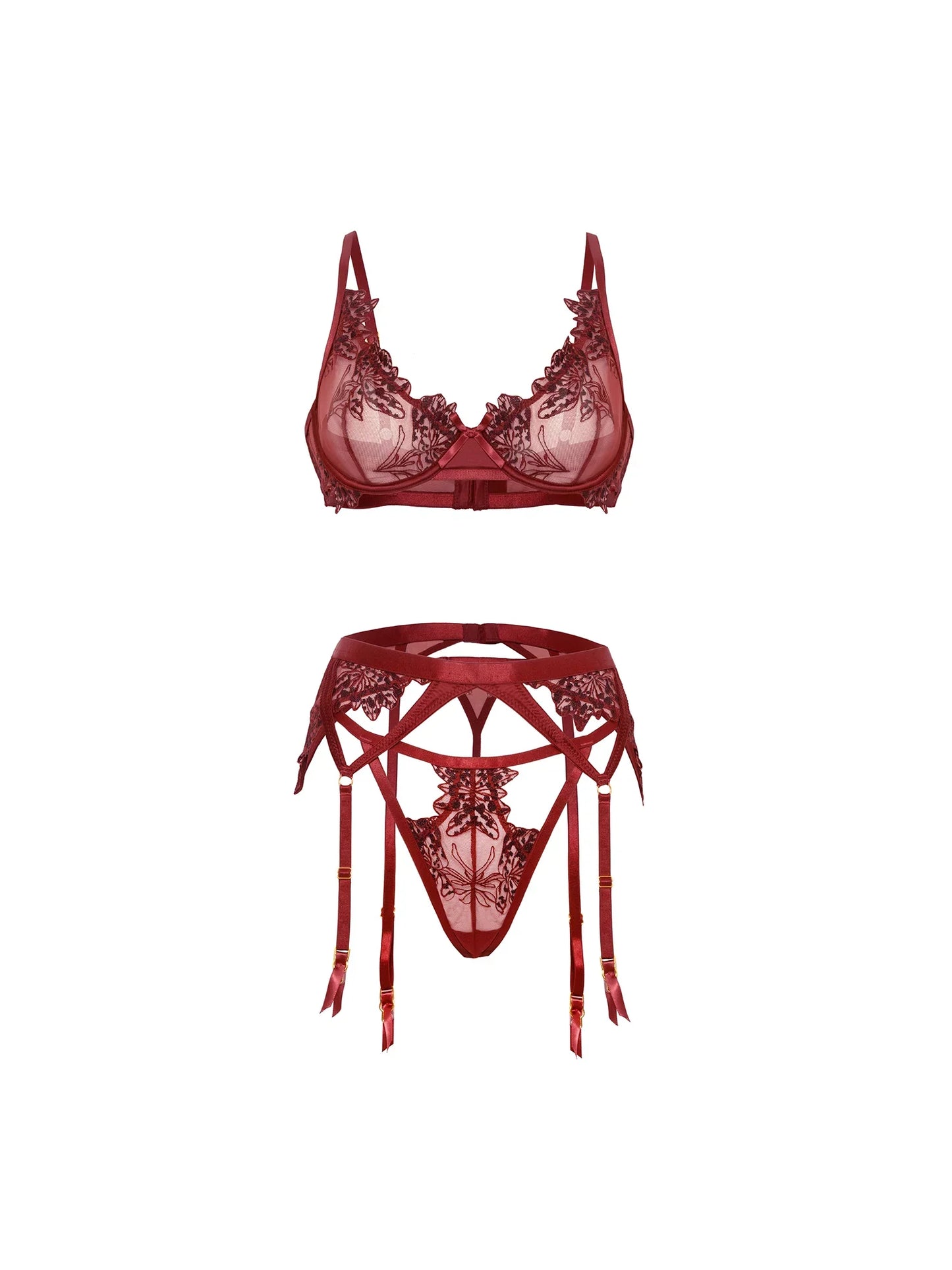 Oh la la Cheri Nina Gartered Bra Set