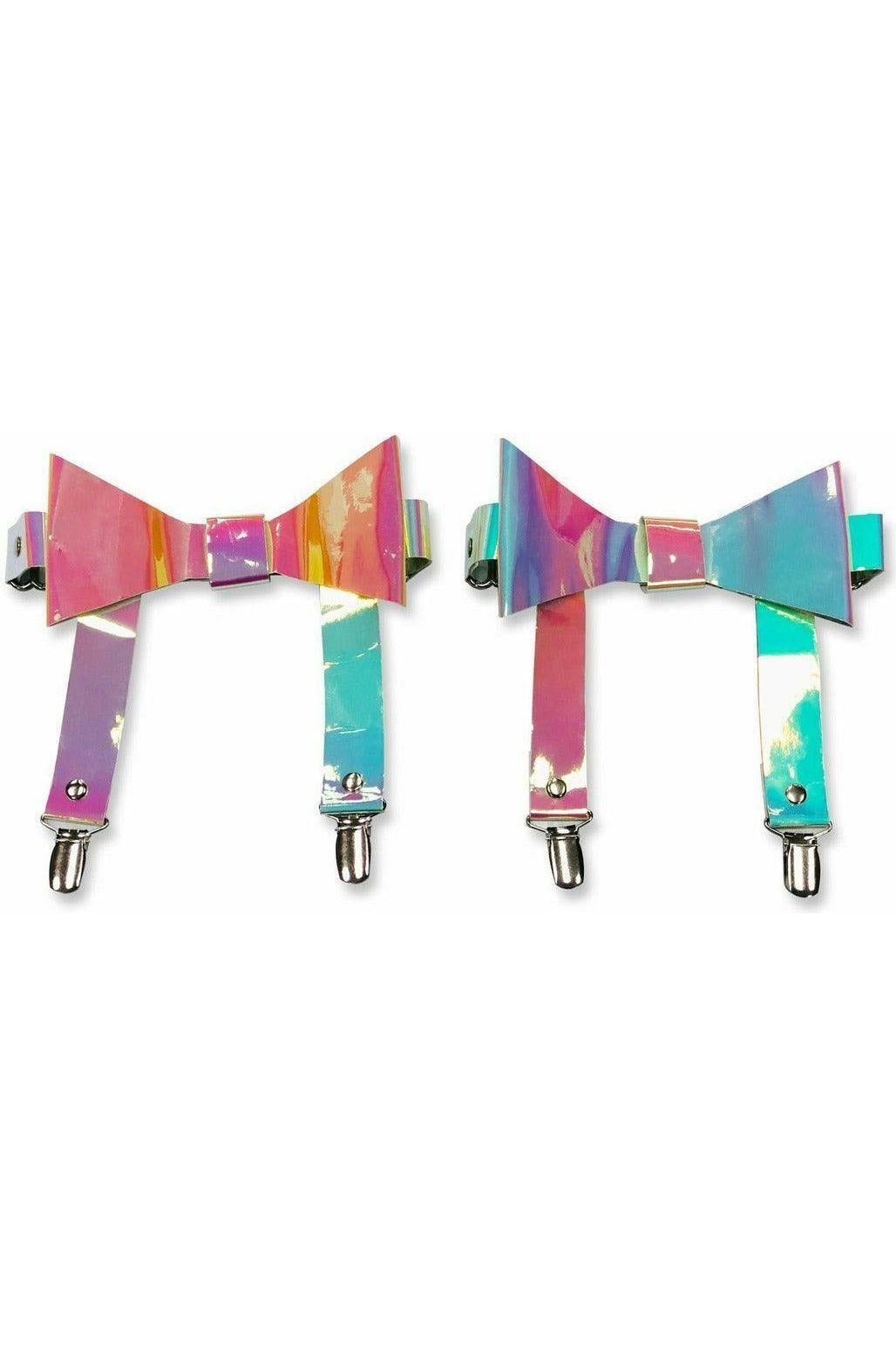 Daisy Corsets Rainbow Holo Garters (set of 2)