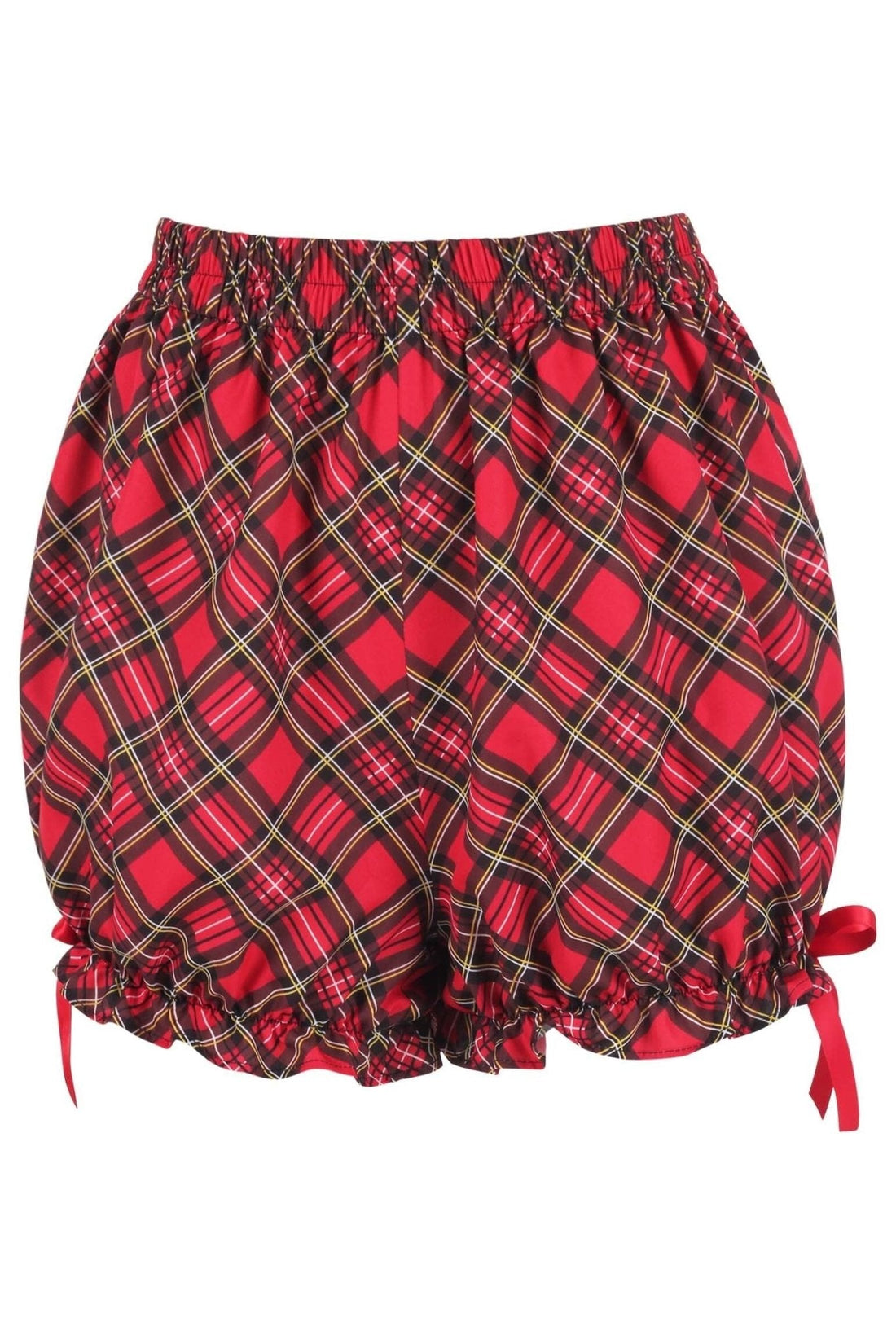 Daisy Corsets Red Plaid Crepe Bloomers