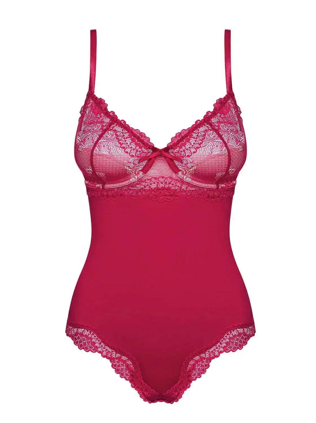 Rosalyne wine teddy with padded lace bra, adjustable straps, and elegant lace trim for a beautiful, comfortable fit.