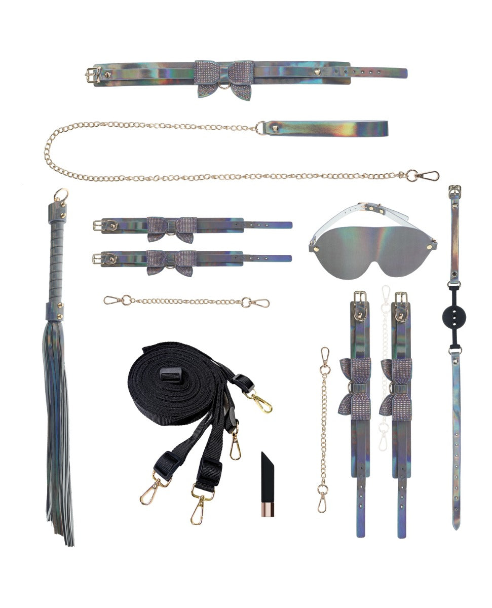 Ouch! Paris Collection Bondage Kit with Bag Set Gray