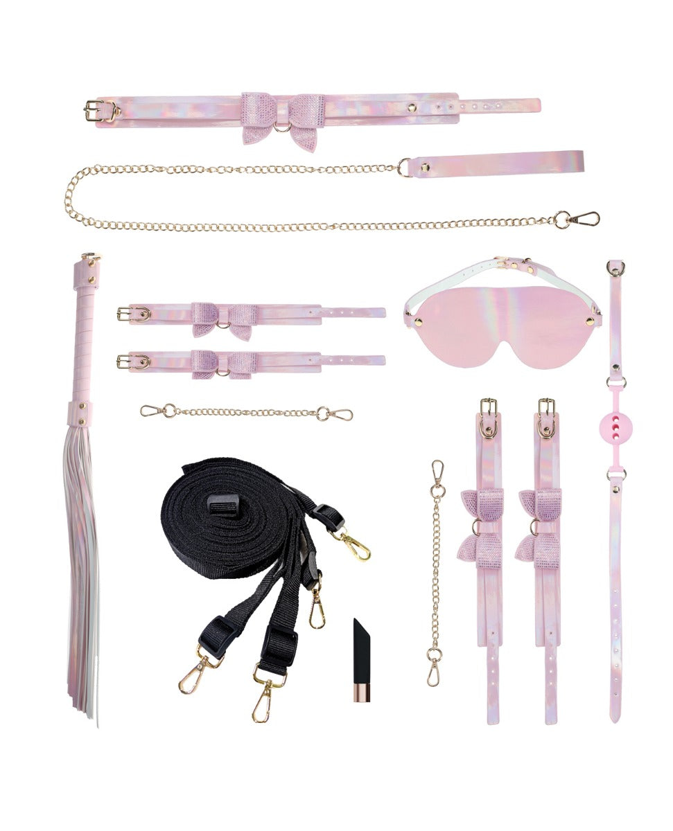 Ouch! Paris Collection Bondage Kit with Bag Set Pink