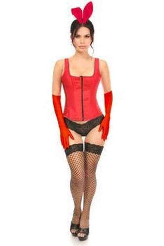 Daisy Corsets Top Drawer 4 PC Classic Red Bunny Corset Costume