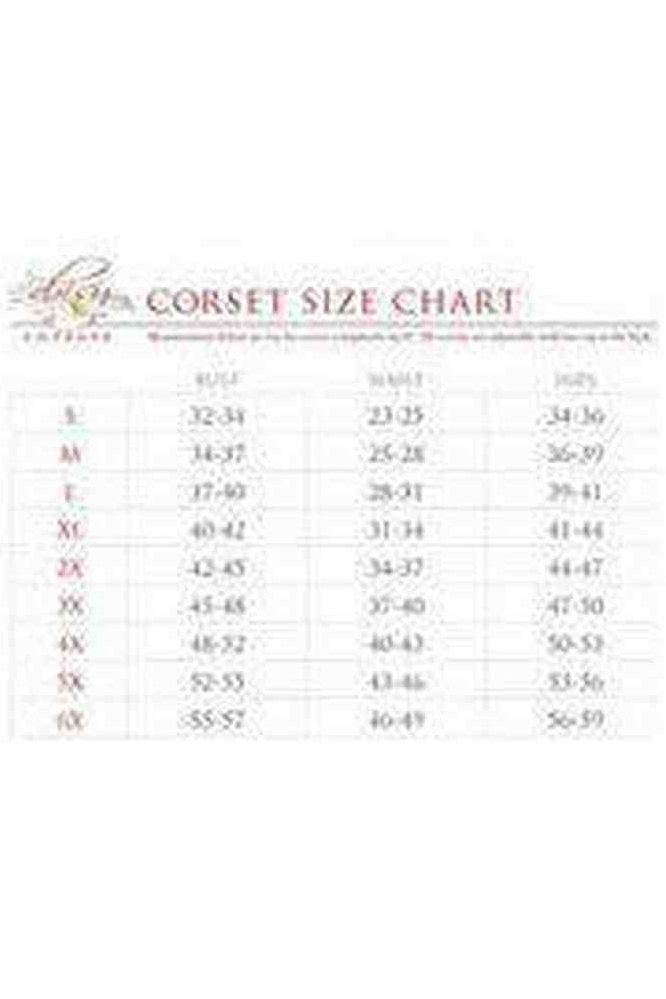 Daisy Corsets Top Drawer Black/Gold Brocade Double Steel Boned Under Bust Corset