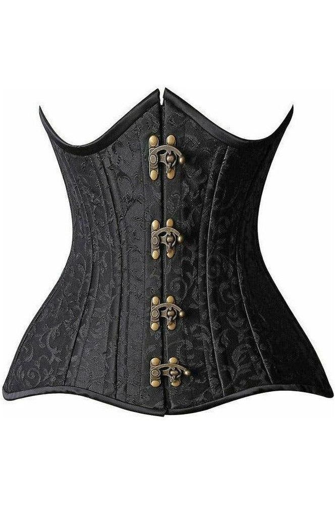 Daisy Corsets Top Drawer CURVY Brocade Double Steel Boned Under Bust Corset