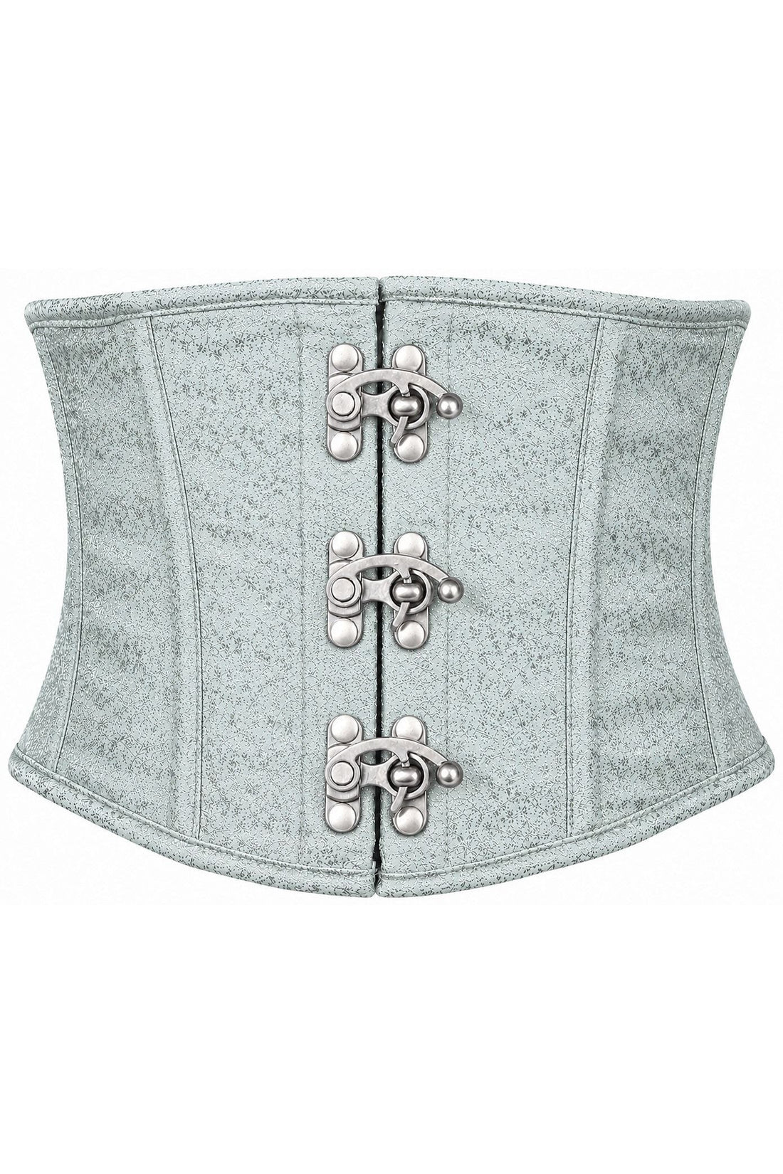Daisy Corsets Top Drawer Mint Green Brocade Steel Boned Mini Cincher w/Clasps