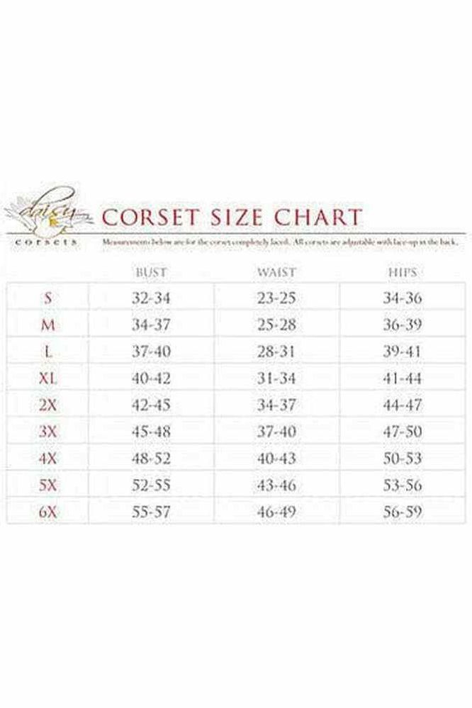 Top Drawer Red Satin Steel Boned Corset - Daisy Corsets