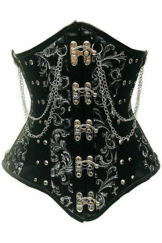 Daisy Corsets Top Drawer Steel Boned Underbust Corset w/Chains and Clasps