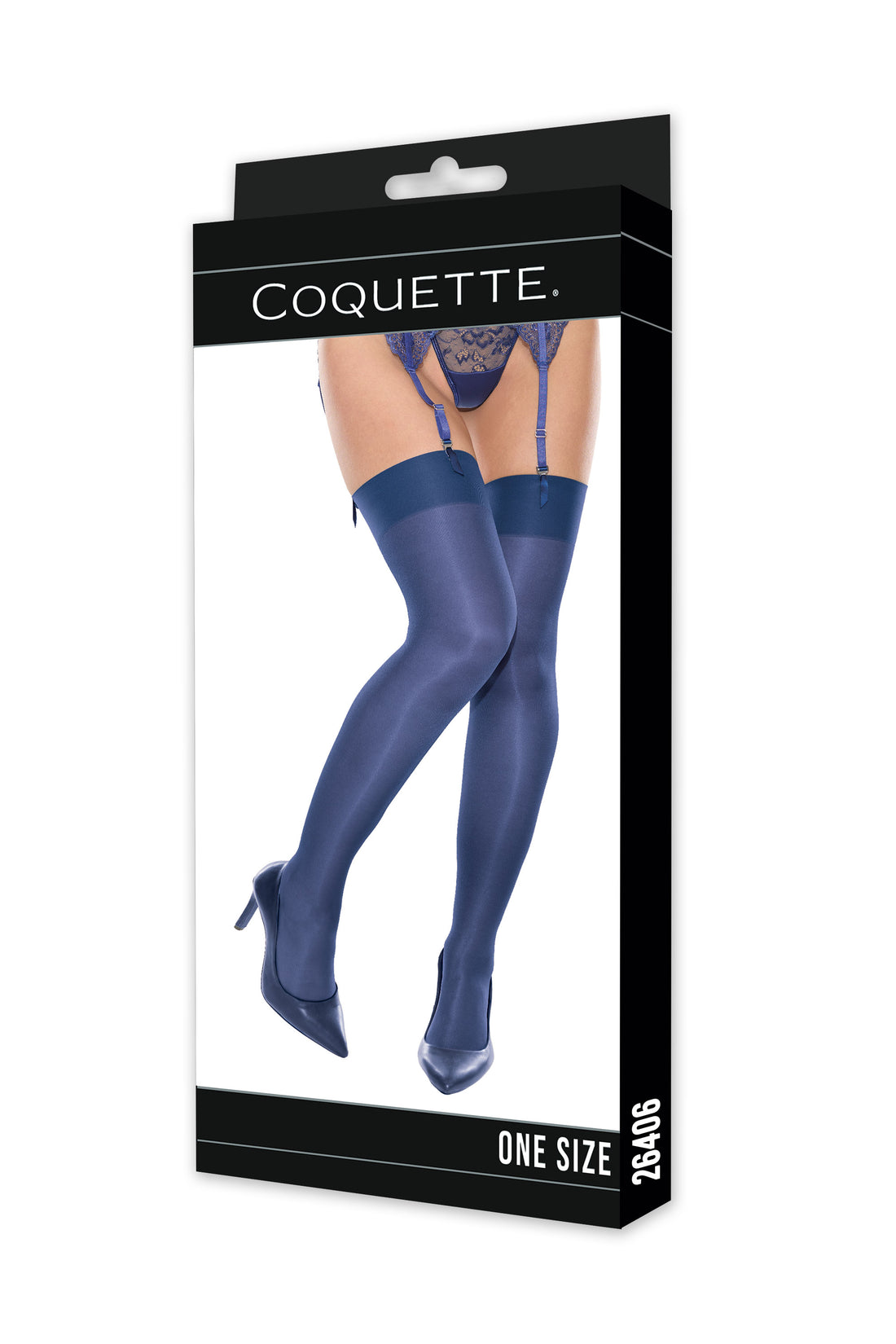 Coquette Stockings Navy
