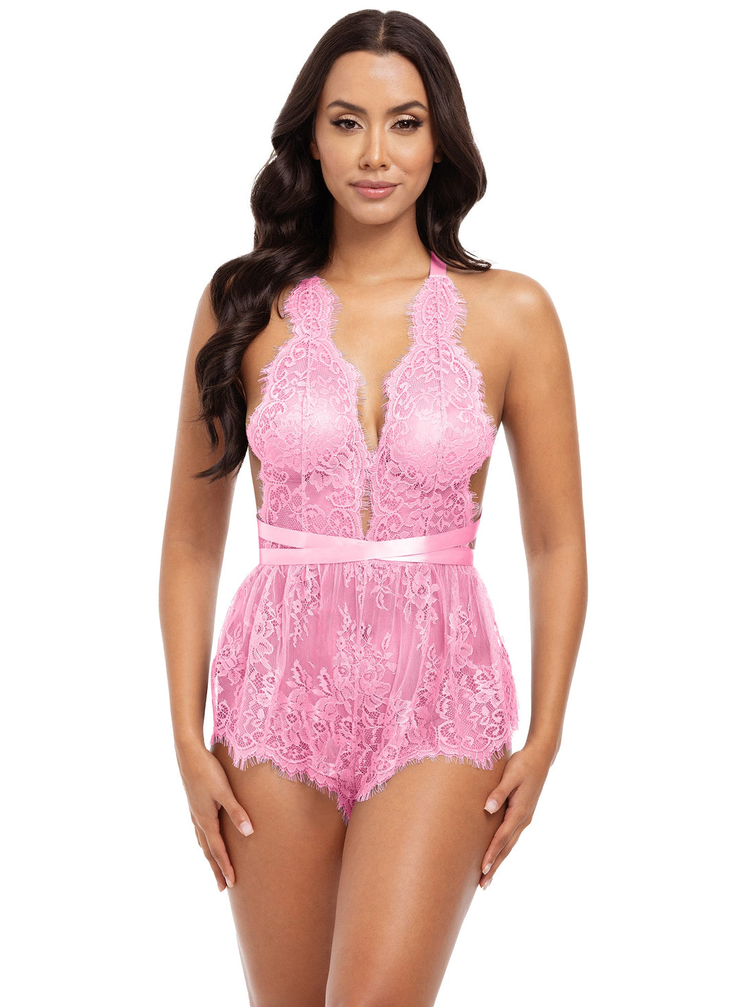 Brea Eyelash Lace Romper