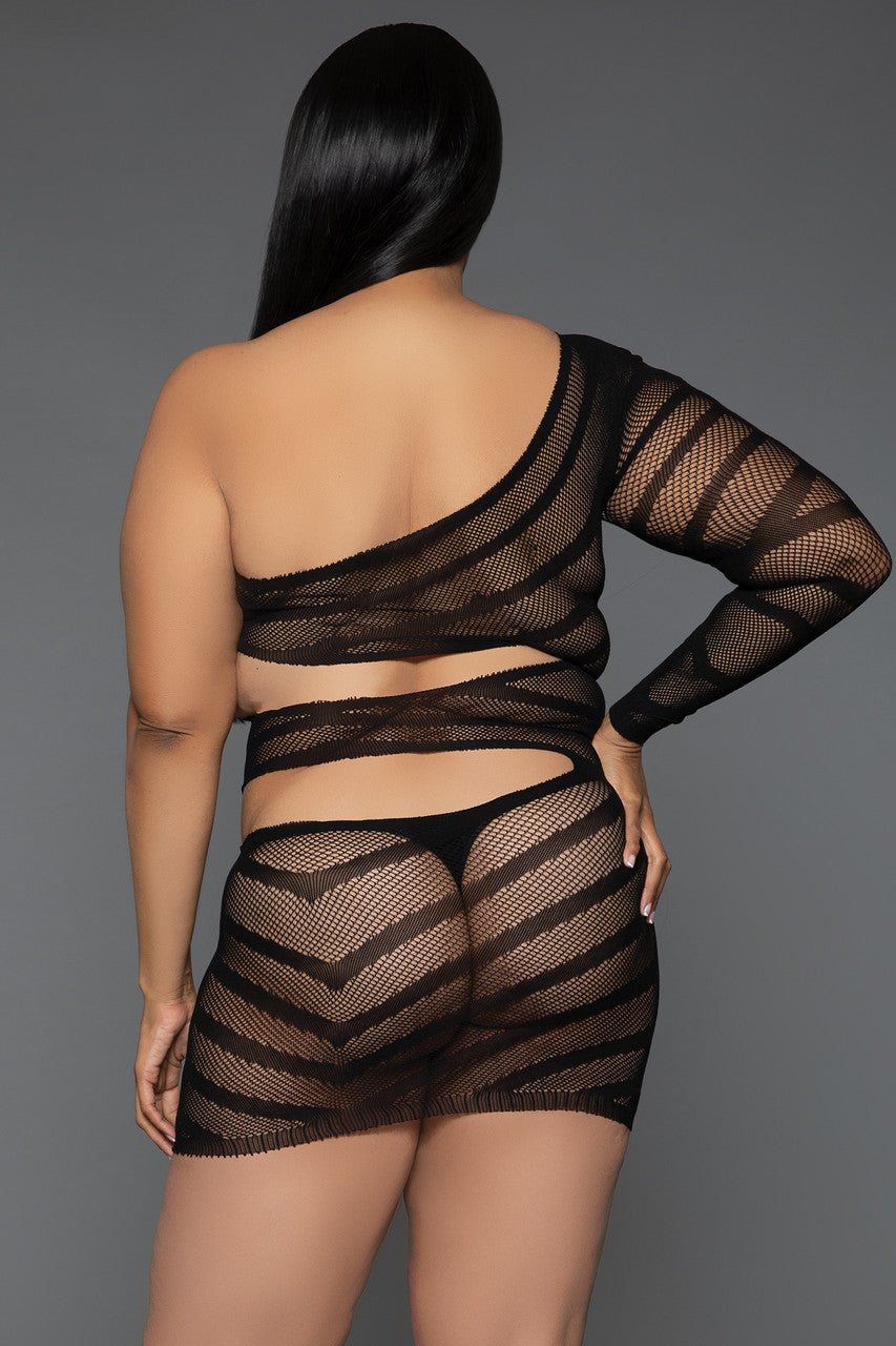 BeWicked Queen Plus Size Everything You Want Minidress Bodystocking