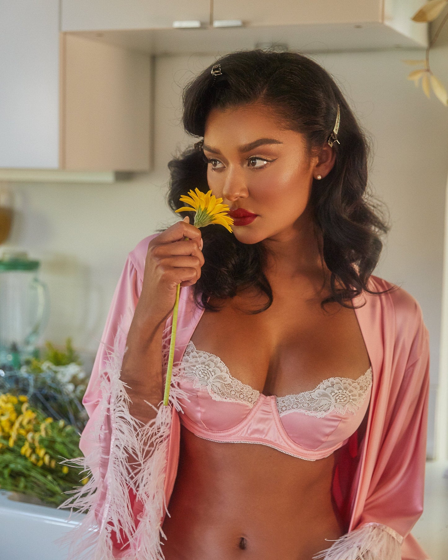 Roma Confidential Lace & Satin Underwire Bra Set Multiple Color Choices