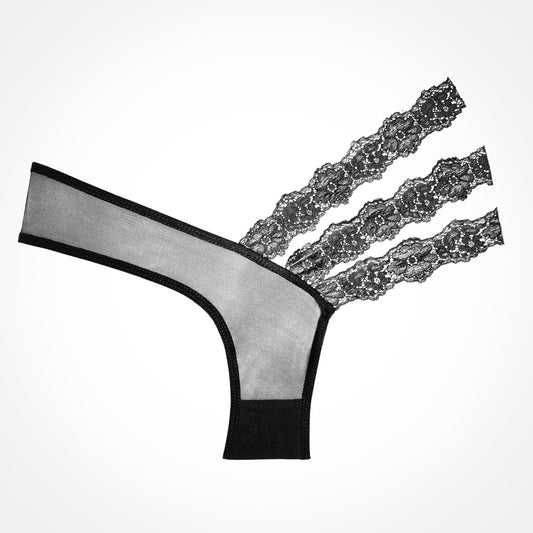 Allure Adore Wild Orchid Panty Black