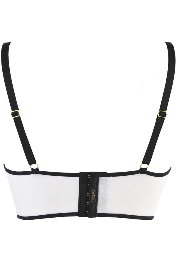 Axami 10481 Lace Corset Bra Longline Pretty Ivory