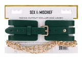 Sex & Mischief Indica Cutout Collar & Leash