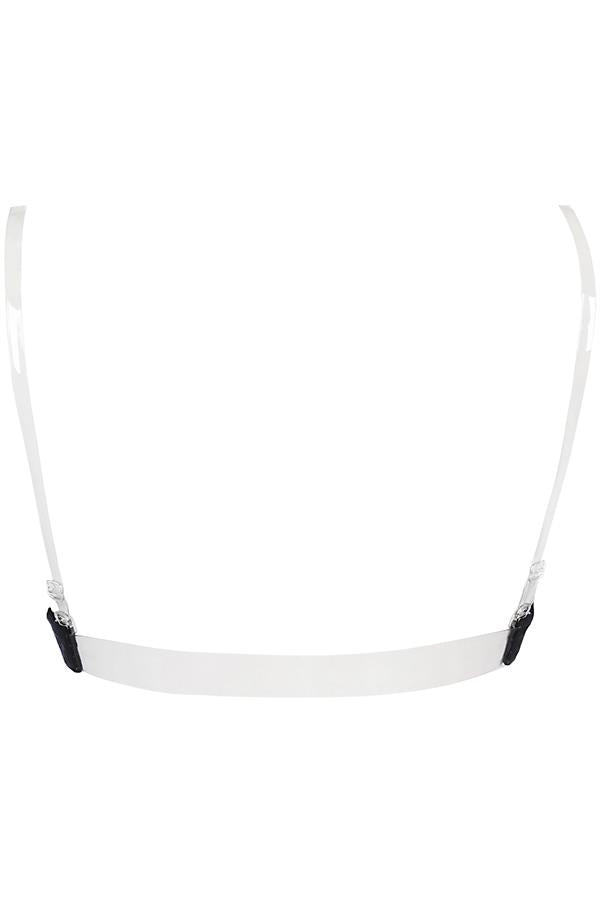 Axami 5780 Biustonosz Push Up Bra Basic Black Transparent Back
