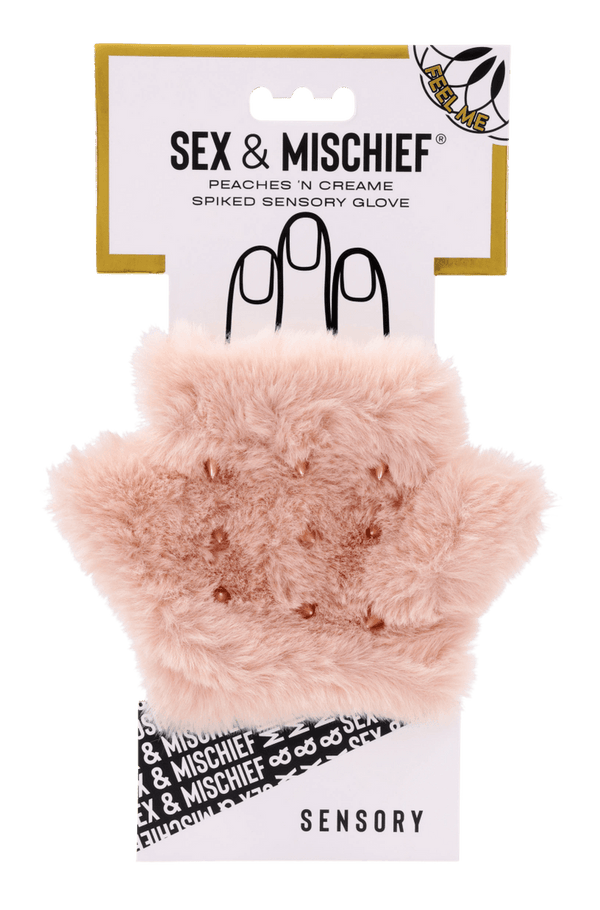 Sex & Mischief Peaches 'n CreaMe Spiked Sensory Glove