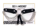 Sex & Mischief Chain Lace Garters