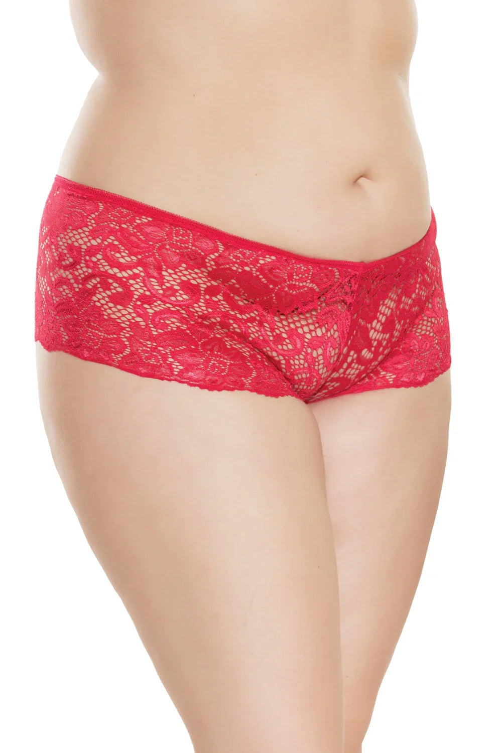 Coquette Queen Brief Encounter Booty Shorts Red