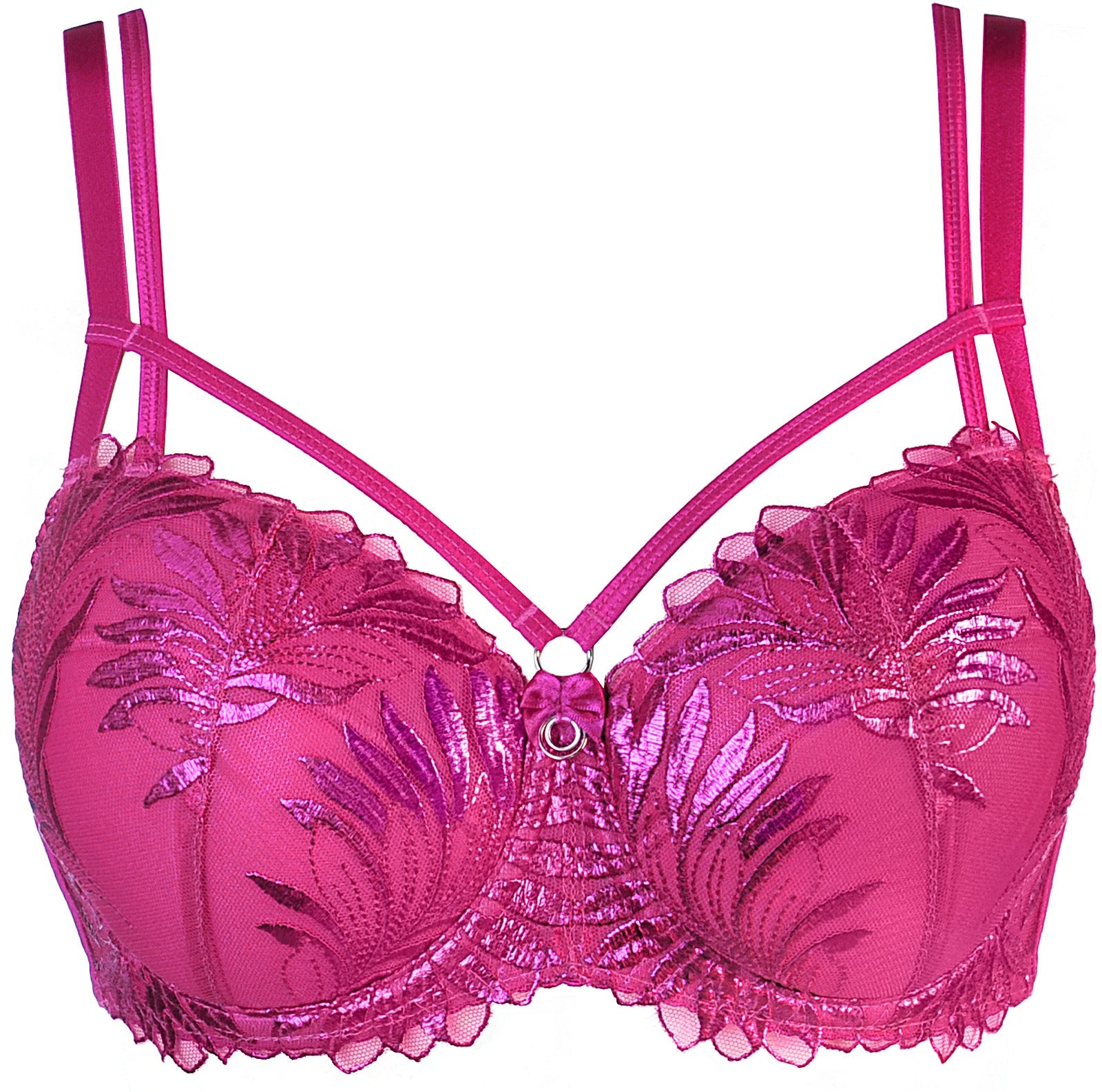 Axami 10261 Padded Balconette Bra Pink Shimmer Brilliance