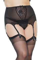 Coquette Luxe Allure Garter Belt Black