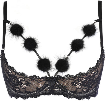 Axami 10411 Peekaboo Open Cups Shelf Bra Valley of Sensations