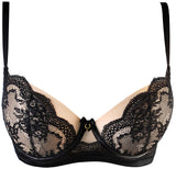 Axami 10711 Unlined Bra On the Clouds Black Lace MADE IN EUROPE