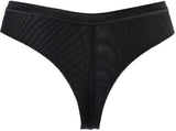 Axami 10718 Lace Thong Panty Just Like Heaven Black