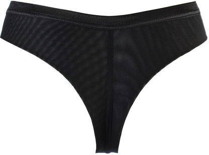 Axami 10718 Lace Thong Panty Just Like Heaven Black