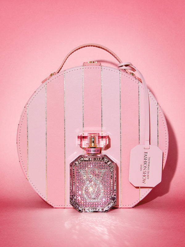 Victoria's Secret Bombshell Runway Swarovski Crystal Eau de Parfum 3.4 oz with Heritage Stripe Trunk