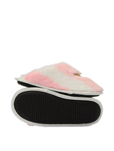 Victoria's Secret Luxe Plush Closed-Toe Slippers Heritage Stripe Medium