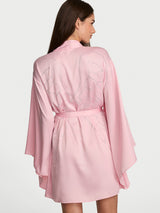 Victoria's Secret Fashion Show 2026 Crystal Angel Wings Satin Wide-Sleeve Robe Pretty Blossom