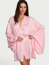 Victoria's Secret Fashion Show 2026 Crystal Angel Wings Satin Wide-Sleeve Robe Pretty Blossom