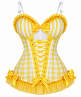 Daisy Corsets Lavish Lemon Ruffle Sweetheart Bustier Corset