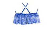Allure Lingerie Madelyn Lace Open Cup Babydoll & Open Panty Blue