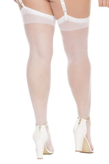 Coquette Queen Dolce Vita Stockings White