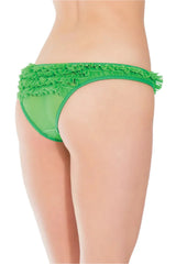 Coquette Queen Mesh & Frill Panty Green