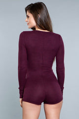 BeWicked Nala Sleep Romper Burgundy