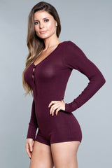 BeWicked Nala Sleep Romper Burgundy