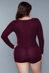 Be Wicked Queen Nala Romper Burgundy