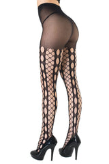 Coquette Until Dawn Pantyhose Fishnet Black