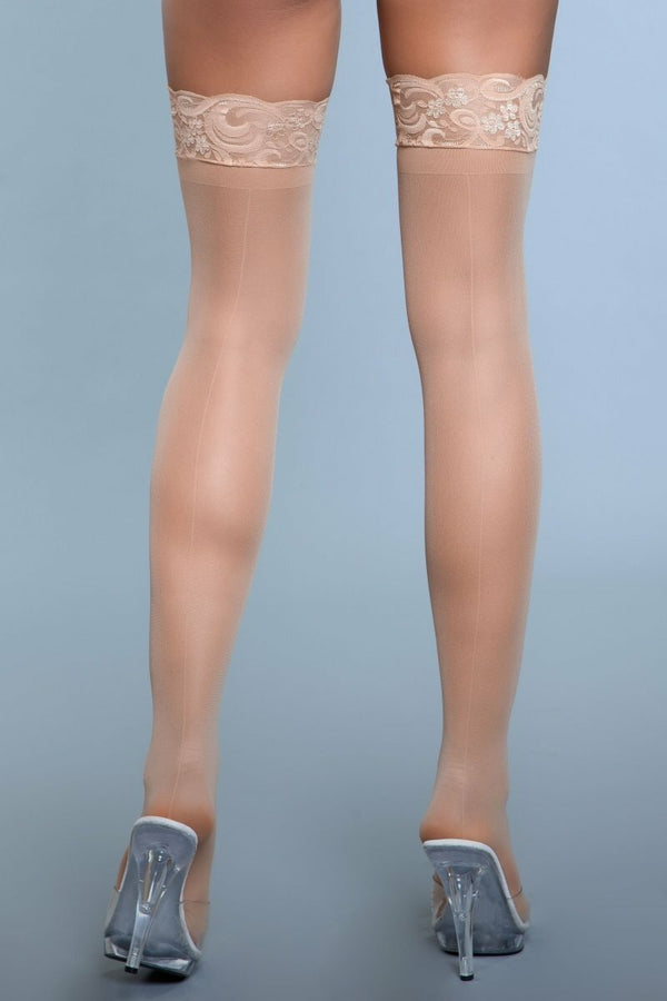BeWicked Keep A Secret Thigh Highs Beige