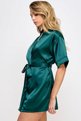 BeWicked Satin Getting Ready Robe